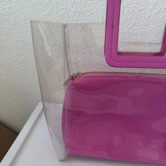 STAUD Shirley Pink PVC and Leather Bag - Picture 5 of 10